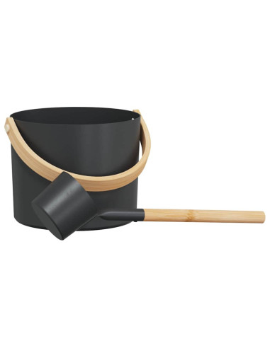 Set di Accessori per Sauna 2 pcs Nero
