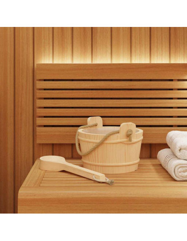 Secchio per Sauna 2 pcs Marrone