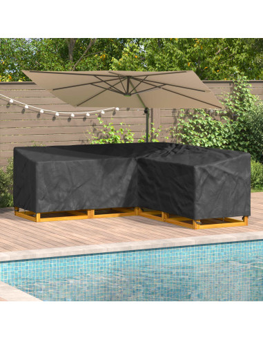 Copertura per mobili Nero 220 x 220 x 80 cm Tessuto Oxford 420D