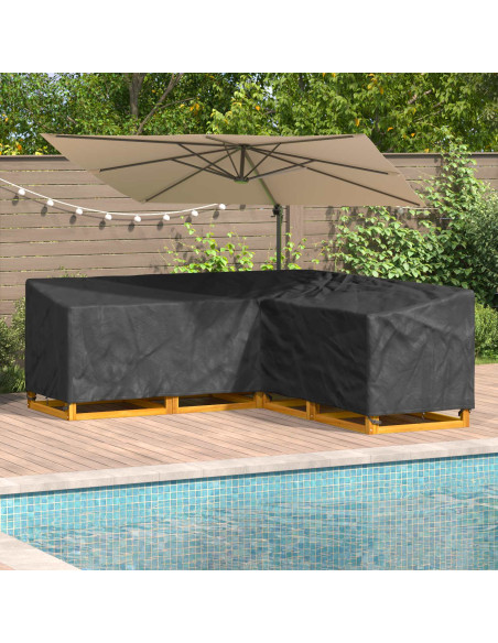 Copertura per mobili Nero 220 x 220 x 80 cm Tessuto Oxford 420D
