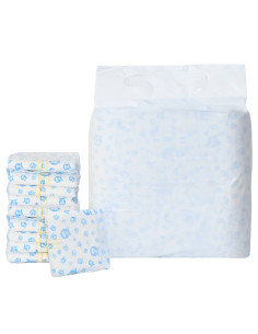 Pannolino usa e getta per cani maschi 50 pcs Bianco XS 2