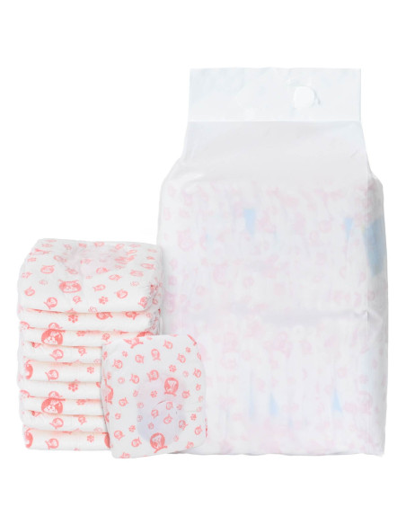 Pannolino usa e getta per cani femmina 30 pcs Bianco S