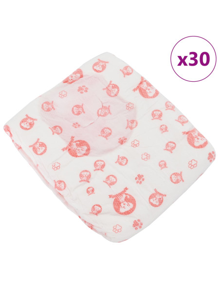 Pannolino usa e getta per cani femmina 30 pcs Bianco S