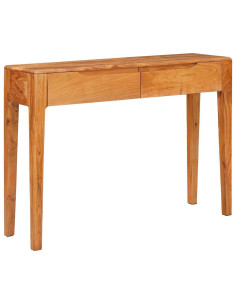 Tavolo consolle con cassetto Marrone 110 x 30 x 80 cm 2