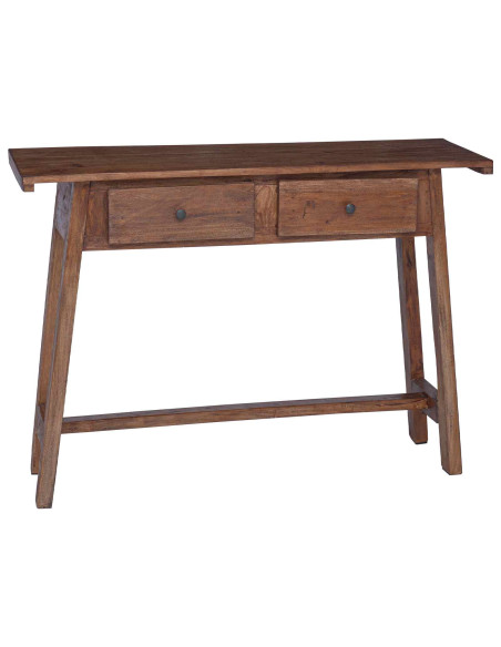 Scrivania Marrone 110 x 30 x 79 cm Legno di Mogano Massello
