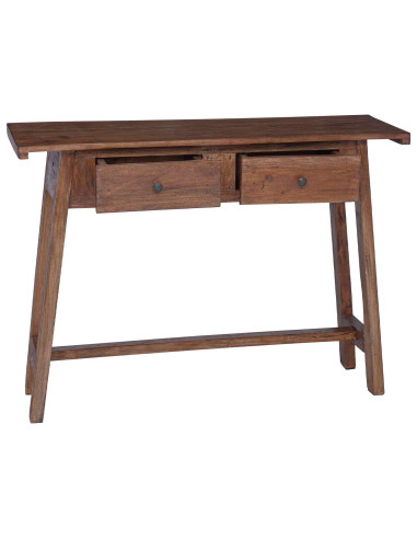 Scrivania Marrone 110 x 30 x 79 cm Legno di Mogano Massello