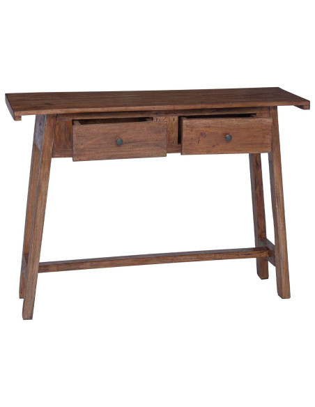 Scrivania Marrone 110 x 30 x 79 cm Legno di Mogano Massello