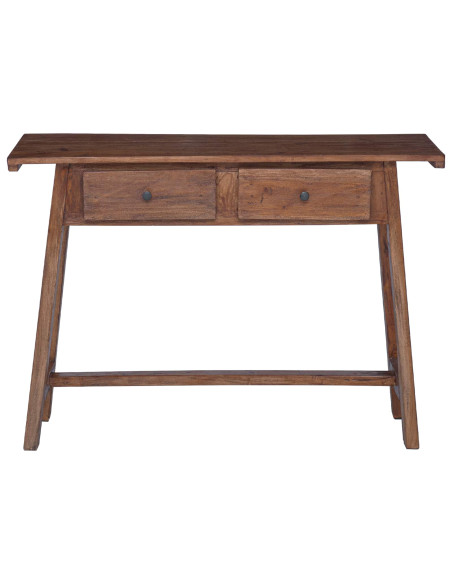 Scrivania Marrone 110 x 30 x 79 cm Legno di Mogano Massello