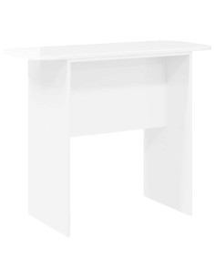Tavolo consolle Bianco Lucido 93 x 40 x 75 cm Legno multistrato 2