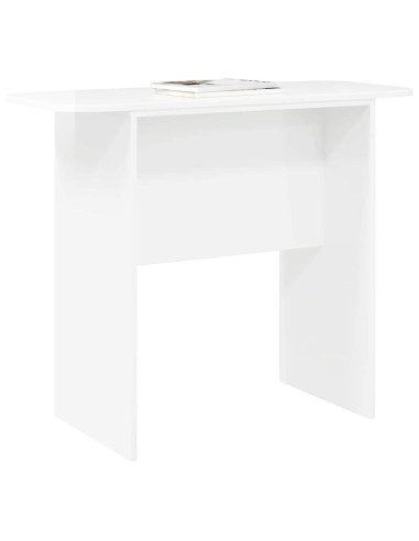 Tavolo consolle Bianco Lucido 93 x 40 x 75 cm Legno multistrato