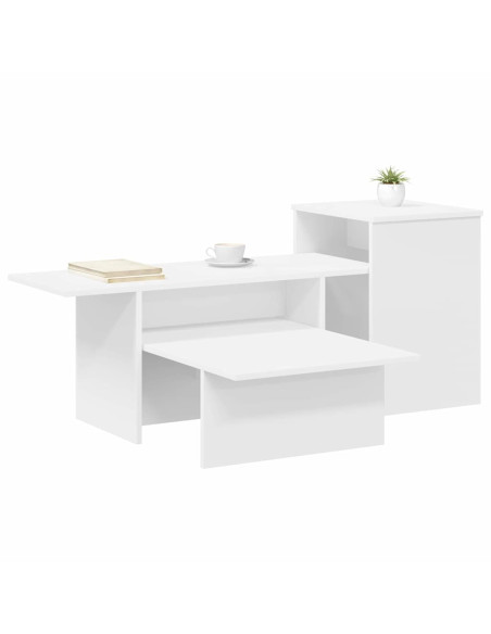 Tavolo consolle Bianco 91,5 x 35 x 38,5 cm Legno multistrato