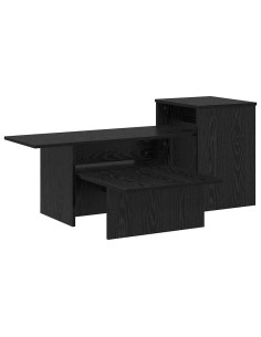 Tavolo consolle Rovere Nero 91,5 x 35 x 38,5 cm 2