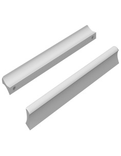 Manico 2 pcs Argento 105.7 x 7.4 x 15.5 mm Alluminio 2