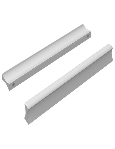 Manico 2 pcs Argento 105.7 x 7.4 x 15.5 mm Alluminio
