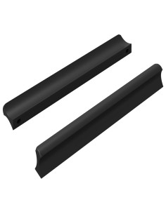 Manico 2 pcs Nero 106 x 7,4 x 15,5 mm Alluminio 2