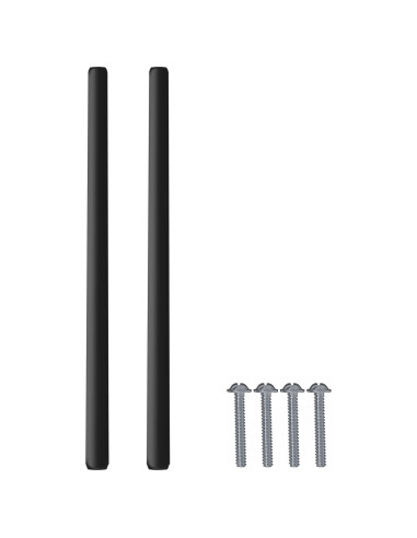 Manico 2 pcs Nero 106 x 7,4 x 15,5 mm Alluminio