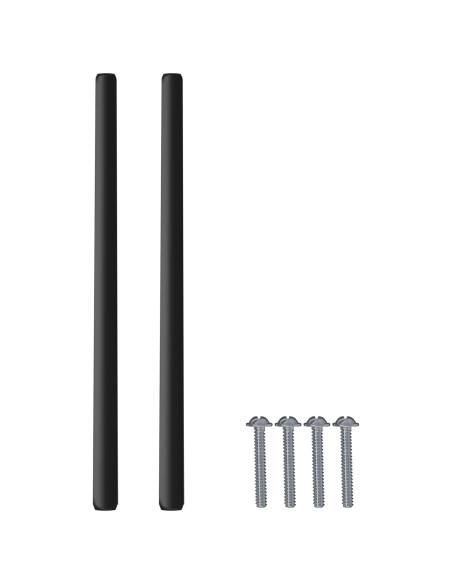 Manico 2 pcs Nero 106 x 7,4 x 15,5 mm Alluminio