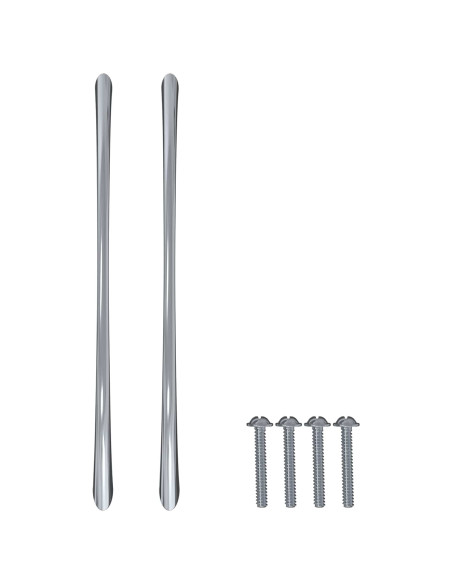 Manico 2 pcs Argento 107 x 3.6 x 23 mm Acciaio inossidabile