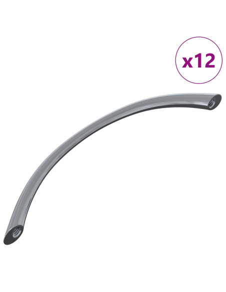Manico 12 pcs Argento 107 x 3.6 x 23 mm Acciaio inossidabile