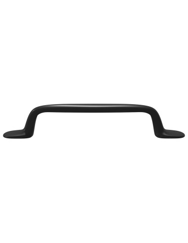 Maniglia per Mobili 2 pcs Nero 130 x 19,4 x 22,3 mm Alluminio