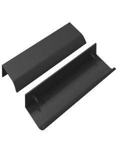 Manico 2 pcs Nero 120 x 39.6 x 17 mm Alluminio 2