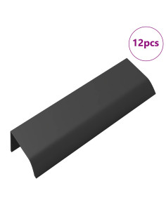 Manico 12 pcs Nero 120 x 39.6 x 17 mm Alluminio 2