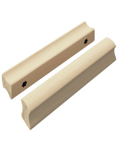 Maniglia Dritta 2 pcs Colore Legno Naturale 130 x 25 x 30 mm 2