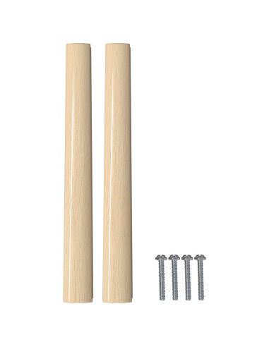 Maniglia Dritta 12 pcs Colore Legno Naturale 130 x 25 x 30 mm