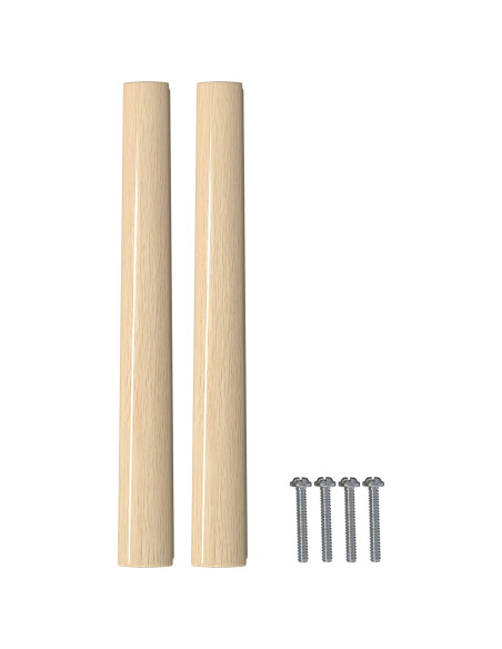 Maniglia Dritta 12 pcs Colore Legno Naturale 130 x 25 x 30 mm