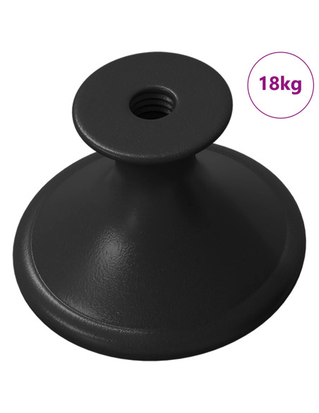 Manico 1461 pcs Nero Ø30 mm Alluminio