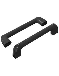 Manico Tinta unita 2 pcs Nero 380 x 34 x 85 mm Alluminio e PP 2