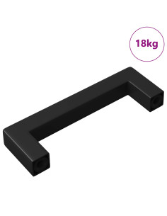 Maniglia per Mobili 429 pcs Nero 110 x 12 x 36 mm Ferro 2