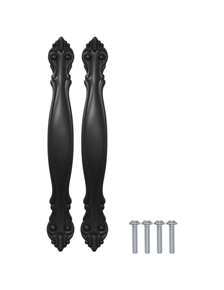 Manico 12 pcs Nero 143 x 19,2 x 20 mm Lega di Zinco