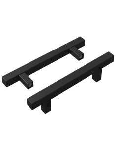 Maniglia per Armadio 2 pcs Nero 150 x 12,3 x 35,2 mm 2