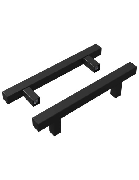 Maniglia per Armadio 2 pcs Nero 150 x 12,3 x 35,2 mm