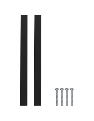 Maniglia per Armadio 12 pcs Nero 150 x 12,3 x 35,2 mm