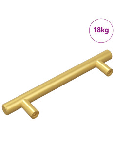 Maniglia per Armadio 510 pcs Oro 150 mm Acciaio inossidabile 2