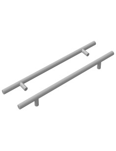 Maniglia per Armadio 2 pcs Argento 300 mm Acciaio inossidabile 2