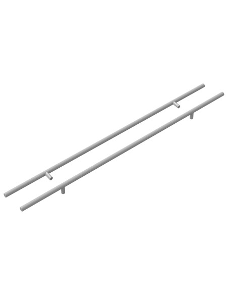 Maniglia per Armadio 2 pcs Argento 700mm Acciaio inossidabile