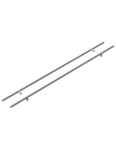 Maniglia per Armadio 2 pcs Argento 800 mm Acciaio inossidabile 2