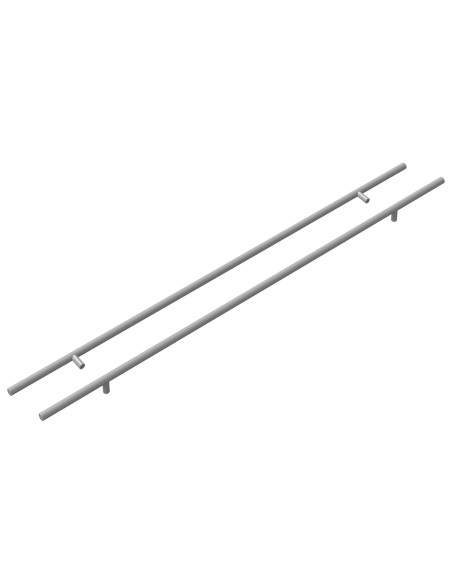 Maniglia per Armadio 2 pcs Argento 800 mm Acciaio inossidabile