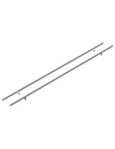 Maniglia per Armadio 2 pcs Argento 900 mm Acciaio inossidabile 2