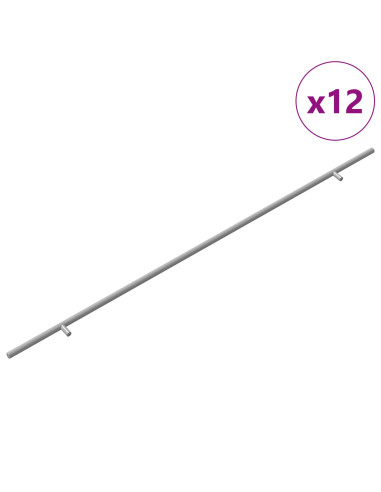 Maniglia per Armadio 12 pcs Argento 900 mm Acciaio inossidabile