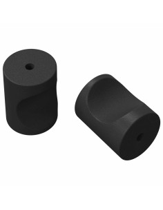 Maniglie per Armadi 2 pcs Nero M4 x 12 mm Ferro 2