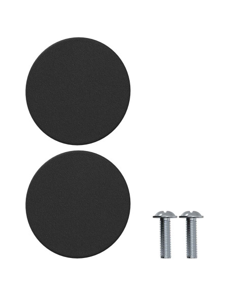 Maniglie per Armadi 2 pcs Nero M4 x 12 mm Ferro