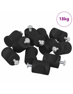 Maniglie per Armadi 968 pcs Nero Ferro 2