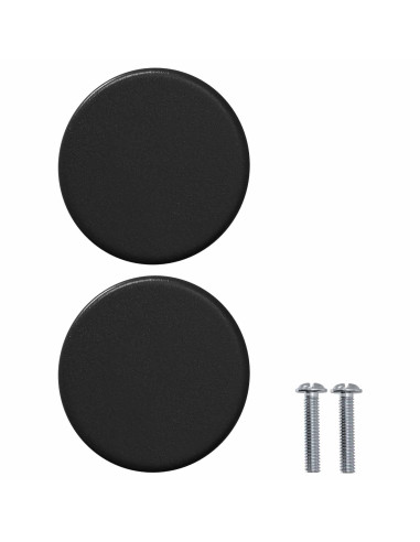 Maniglia per Armadio 12 pcs Nero 18 x 23 mm Ferro