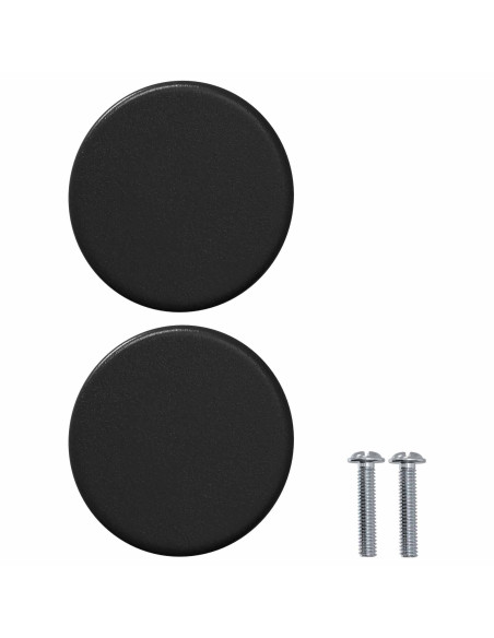 Maniglia per Armadio 12 pcs Nero 18 x 23 mm Ferro
