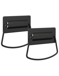 Maniglie per Armadi 2 pcs Nero 85 x 45 mm Metallo 2