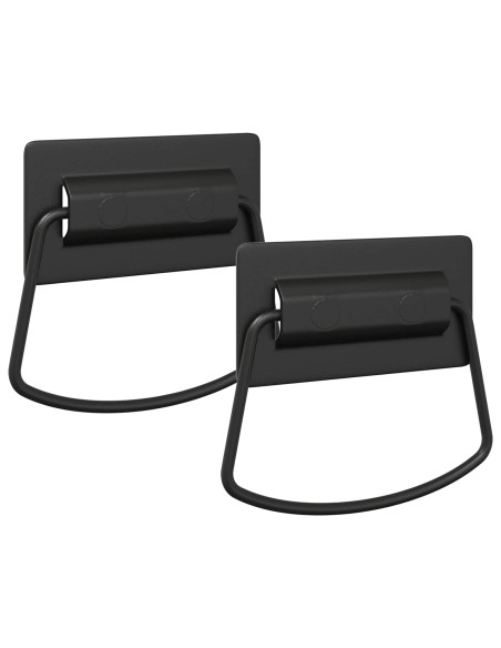 Maniglie per Armadi 2 pcs Nero 85 x 45 mm Metallo